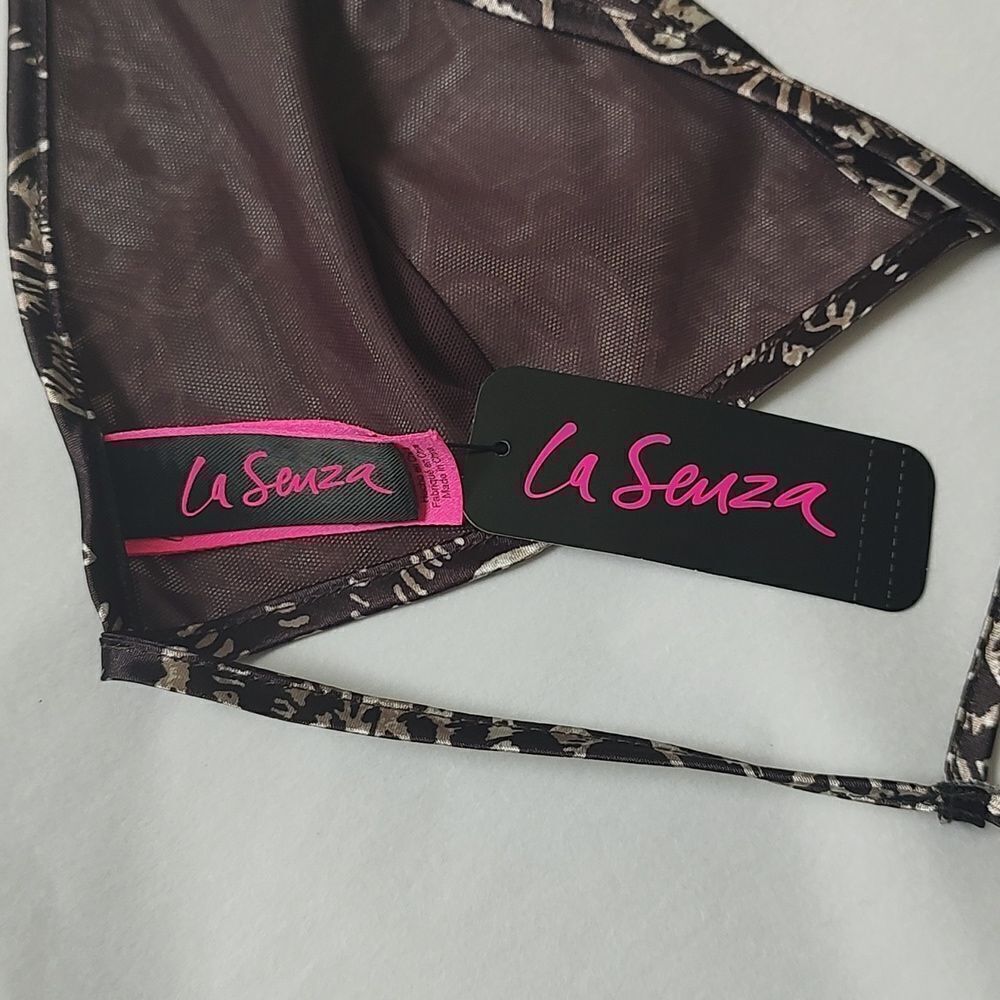 New With Tag La Senza Size Large‎ Satin Triangle Bralette - Picture 9 of 12